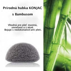 Prírodná hubka Konjac s Bambusom